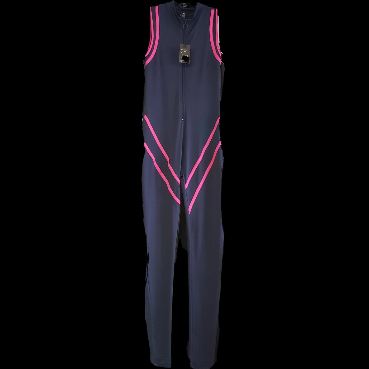 Black and Navy Blue Body Suit