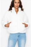 Womens WHITE Corduroy cotton jacket, photo 1 of 2